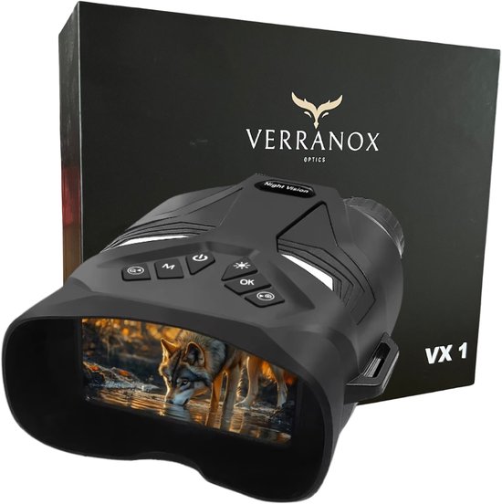 Verranox® VX-1 Nachtkijker- Infrarood nachtkijker - 4K ULTRA HD VIDEO - 48MP FOTO- 128GB micro SD kaart