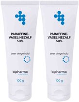Bipharma Paraffine Vaselinezalf 50% - 2 x 100 gr - Voordeelverpakking