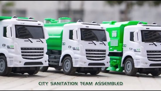 OODBLUE RC Truck – Afstandsbediening Vrachtwagen met Lichten – 1:20 Schaal – 4-Kanaals Besturing – Speelgoed voor Kinderen 3+ Jaar – Groene Kiepwagen