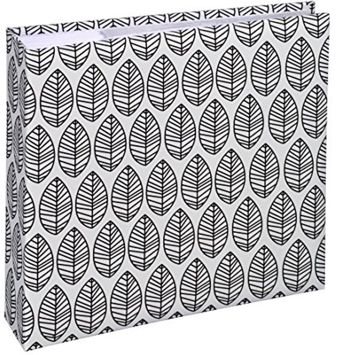 Photo Album voor 200 Foto's - 100 Pagina's met Bladeren Patroon - 22.5x22.5 cm