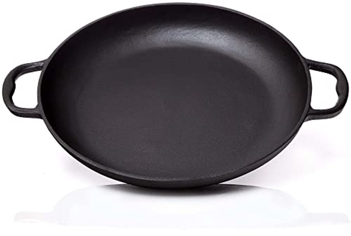 Paellapan van gietijzer 36 cm voor 6 personen - Geschikt voor grill, inductie en fornuis