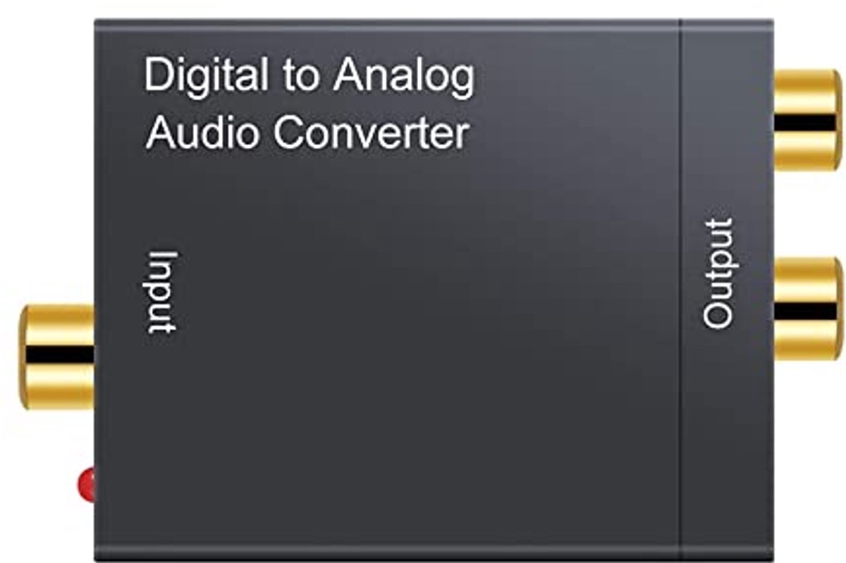 Naar Analoge Audio Converter 192KHz met Volumeregeling - Optische en Coaxiale naar RCA Adapter