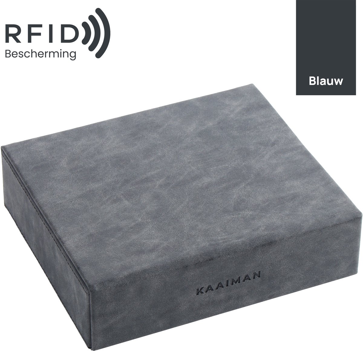 Kaaiman® Faraday Box – Autosleutel Antidiefstal – Keyless Entry & RFID Beveiliging - Luxe Designer Doos - Blauw