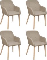 Eetkamerstoelen set 4 stuks (Incl LW anti kras viltjes) - Eetkamer stoelen - Extra stoelen voor huiskamer - Dineerstoelen – Tafelstoelen