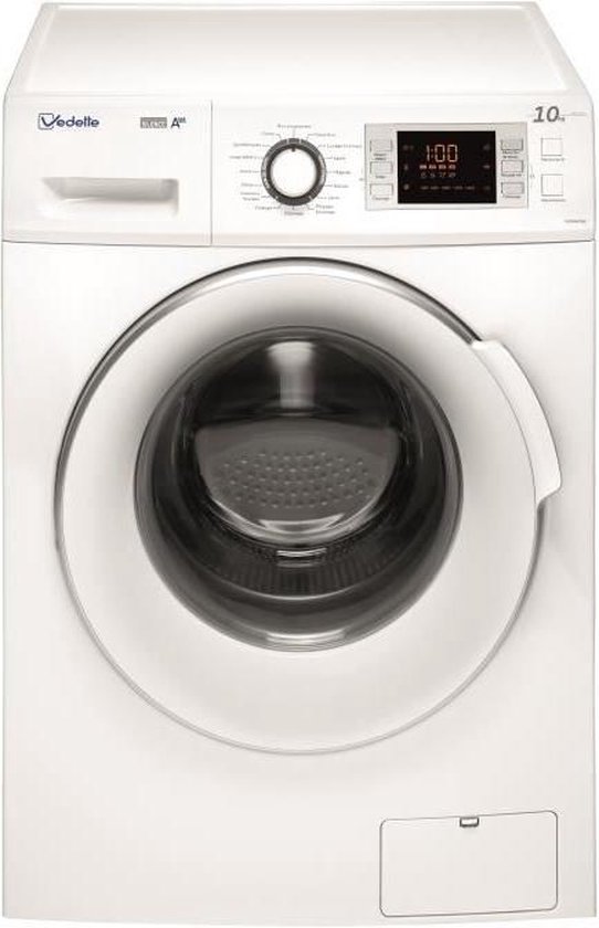 Wasmachine: VLF065ISW AFWASSEN VLF065ISW - Voorwasmachine - 10 kg - 1600 omwentelingen - A+++ - Inductiemotor, van het merk Vedette