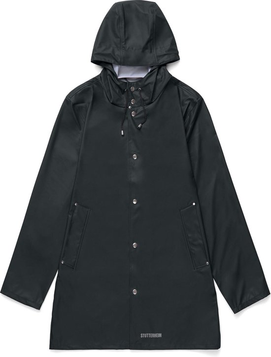 Stutterheim - Lichtgewicht regenjas voor volwassenen - Stockholm LW - Zwart - maat XS