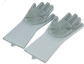 Siliconen Schoonmaak Handschoenen – Huishoudhandschoenen - Poetshandschoenen - Huishoudaccessoires - Grijs