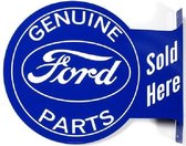 Ford Parts Sold Here.  Aluminium uithangbord 34 x 45 cm.