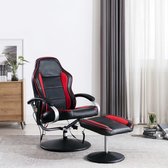 Elektrische Massage Fauteuil met voetenbankje (Incl LW anti kras viltjes) - Loungestoel - Lounge stoel - Relax stoel - Chill stoel - Lounge Bankje - Lounge Fauteil