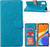 Xiaomi Redmi 9C - Bookcase Turquoise - portemonee hoesje