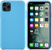 Apple iPhone 11 Pro Max Lichtblauw Backcover hoesje - silicone
