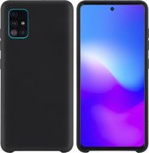 Samsung Galaxy A71 zwart Backcover hoesje - silicone (A715F)