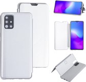 Zilver hoesje Samsung Galaxy A51 - Book Case (A515F)