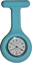 Unisex - Verpleeg horloge - Verpleegsterhorloge - Zusterhorloge - Siliconen - Turquoise