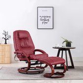 Elektrische Massage Fauteuil met voetenbankje (Incl LW anti kras viltjes) - Loungestoel - Lounge stoel - Relax stoel - Chill stoel - Lounge Bankje - Lounge Fauteil