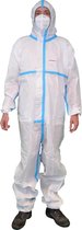 Hightec™ SMS Medische Coverall, Wegwerp overall, Cat III, Type 5/6, Wit, Taped, 50g/m2