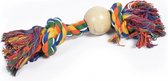 Duvo+ Knoop katoen met rubber bal 38cm