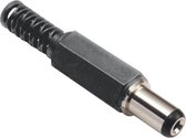 BKL Electronic 072602 Laagspannings-connector Stekker, recht 5 mm 2.1 mm 1 stuk(s)