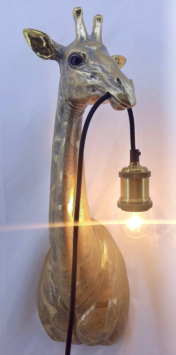 Hertogin rand som Wandlamp Dierenlamp Gouden Giraf | bol.com