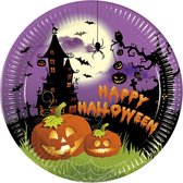 Procos Feestborden Spooky Halloween Multicolor 23 Cm 8 Stuks