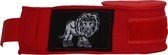 ORCQ Lion boxing handwraps- Boks Wraps - Boksbandages - Kickboks bandage - Paar - 450cm Rood