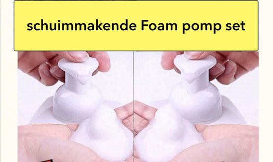 Uek Original kids- Foam Schuim pomp set - schuimmakende zeepdispenser- voor  Zwitsal... | bol.com
