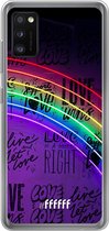 Samsung Galaxy A41 Hoesje Transparant TPU Case - Love is Love #ffffff