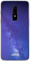OnePlus 6 Hoesje Transparant TPU Case - Star Cluster #ffffff