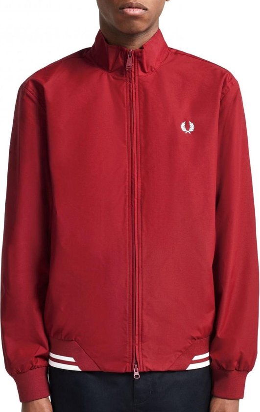 Fred Perry - Twin Tipped Sports Jacket - Heren Jack - S - Rood