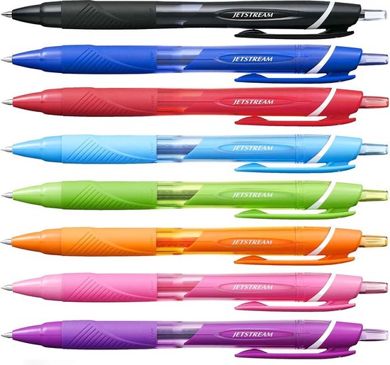 Uni-ball Jetstream Colours Penna Roller Retrattile 0,7 Mm – Inchiostro Super Ink Verde Chiaro, Confezione Da 5 Pezzi