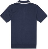 Fred Perry - Twin Tipped Knitted Shirt - Blauw Poloshirt - S - Blauw