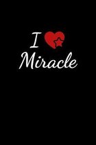 I love Miracle: Notebook / Journal / Diary - 6 x 9 inches (15,24 x 22,86 cm), 150 pages. For everyone who's in love with Miracle.