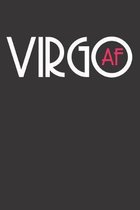 Virgo Zodiac Sign Notebook Journal