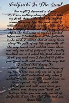 Footprints In The Sand Journal: 6x9 Sermon Notes Notebook, Christian Church Notes And Bible Study Guide Notebook, Religious Gift Books