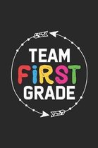 Team First Grade: Back To School Composition Notebook Primary, Trace Letters & Alphabets Activity Book, Handwriting Practice Paper For F