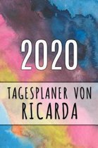 2020 Tagesplaner von Ricarda: Personalisierter Kalender für 2020 mit deinem Vornamen