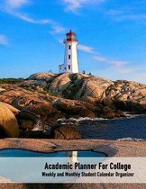 Academic Planner For College: Weekly and Monthly Student Calendar Organizer