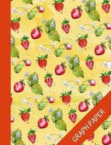 Strawberry: Beautiful Graph Paper Notebook For Math And Science, Quad Ruled, Perfect For School And Studies