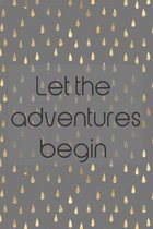 Bucket List Book - Let The Adventures Begin