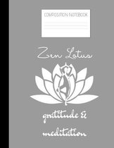 zen lotus Composition Notebook
