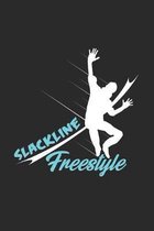 Slackline freestyle: 6x9 Slacklining - dotgrid - dot grid paper - notebook - notes