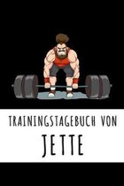 Trainingstagebuch von Jette: Personalisierter Tagesplaner für dein Fitness- und Krafttraining im Fitnessstudio oder Zuhause