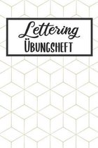 Lettering �bungsheft: Handlettering - Hand Lettering �bungsheft A5, Kalligraphie �bungsbuch