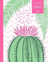 Cornell System Notes 110 Pages: Cactus Notebook for Professionals and Students, Teachers and Writers - Succulent Llama Pattern