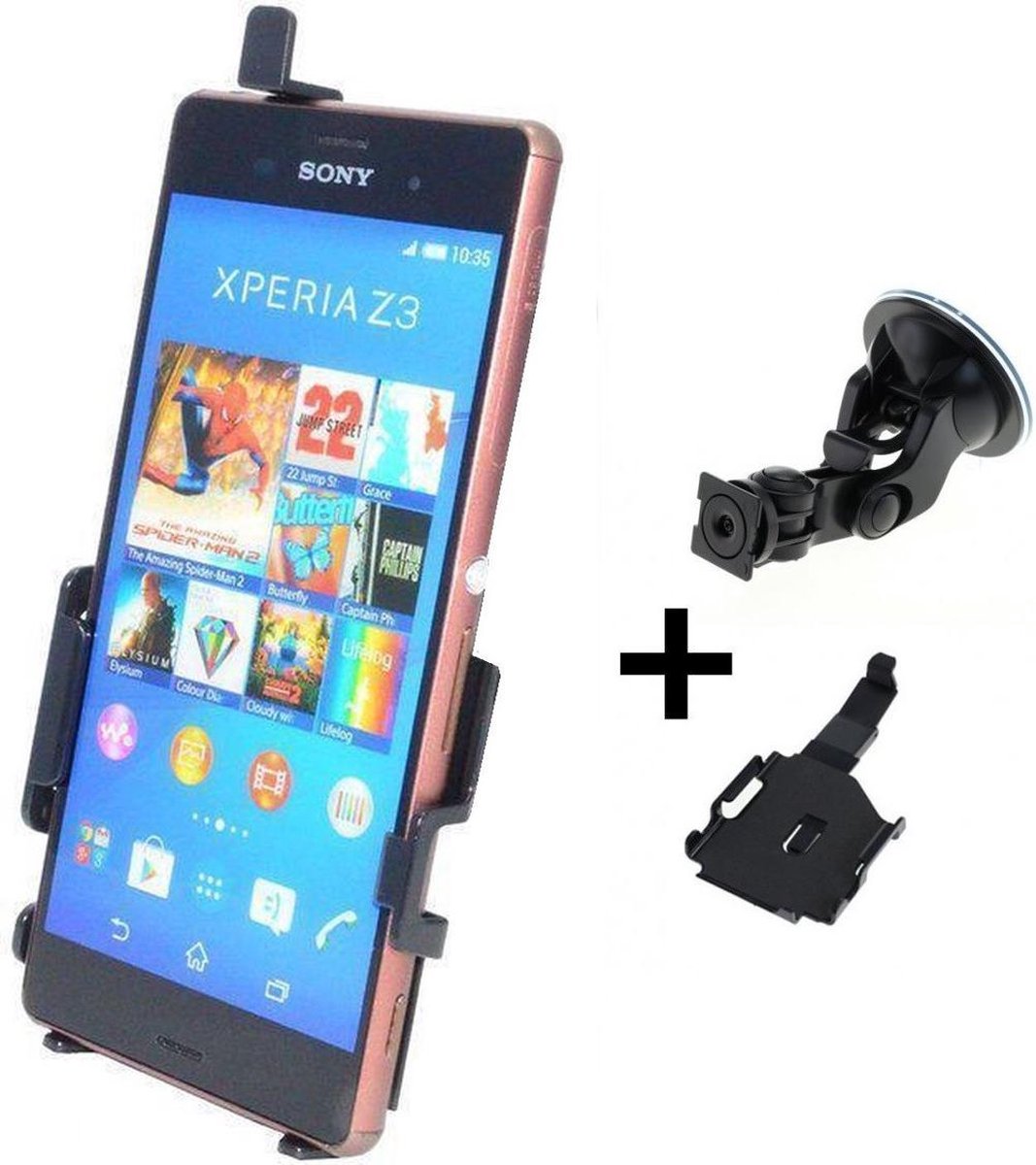 Haicom houder voor Sony Xperia Z3 HI-391 - Auto raamhouder