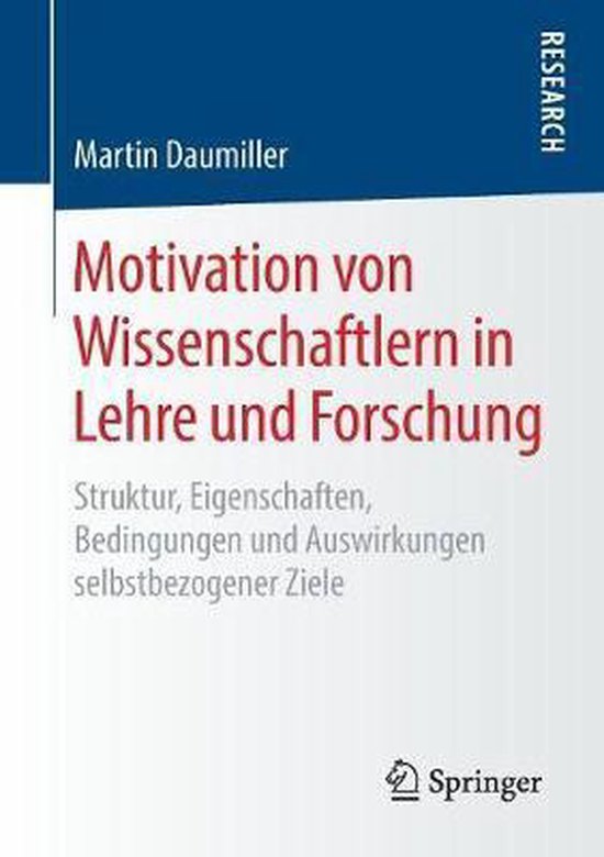 Motivation von Wissenschaftlern in Lehre und Forschung - cover