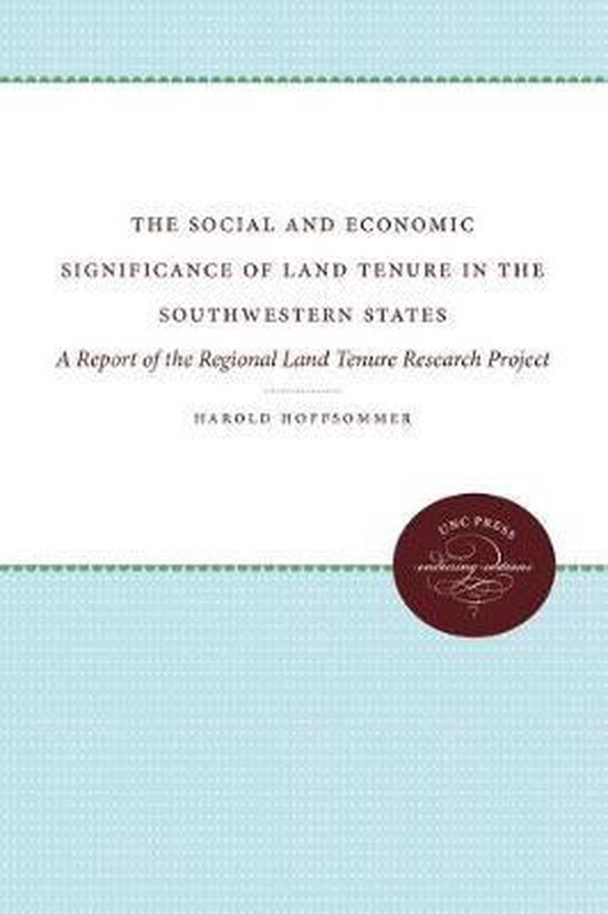 Social and Economic Significance of Land Tenure in the Southeastern