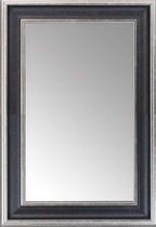 Spiegel Zwart & Zilver Chique 69x109 cm – Esme – Lange Spiegel Zilver – Spiegel Barok Zilver – Zwarte Wandspiegel – Perfecthomeshop