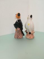 decoratieve vogels - papegaai en toekan - 2 stuks