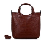 Bag in bag Ines Delaure croco camel